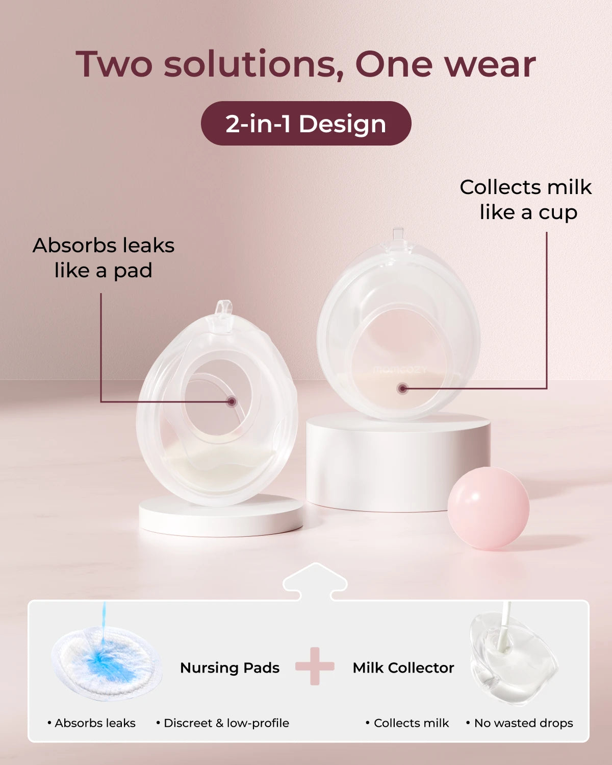 Momcozy Waterdrop Breast Milk Collection Shell - Image 9