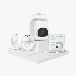 Pump & Clean Bundle: M5 Smart Breast Pump and Bottle Washer and Washing Block