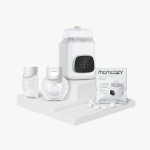Pump & Clean Bundle: S12 Pro Quick Breast Pump and Bottle Washer and Washing Block