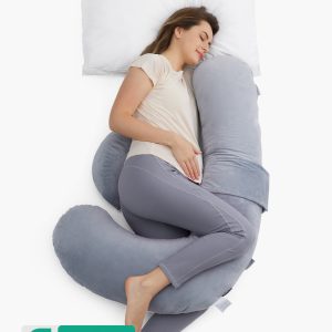 Original F Shaped Pregnancy Pillows with Adjustable Wedge Pillow