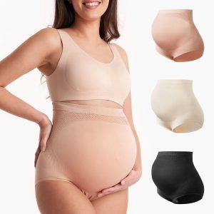 High Waist Pregnancy Seamless Soft Belly Support Panties