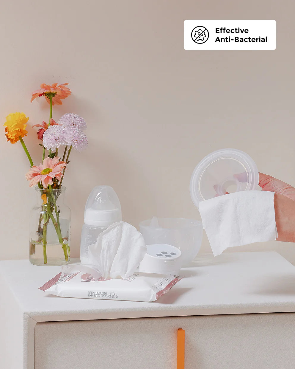 Natural Breast Pump Wipes - Safe & Convenient - Image 8