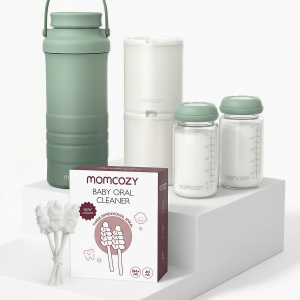 Feeding & Oral Care Bundle: Portable Breast Milk Cooler and Tongue Cleaner