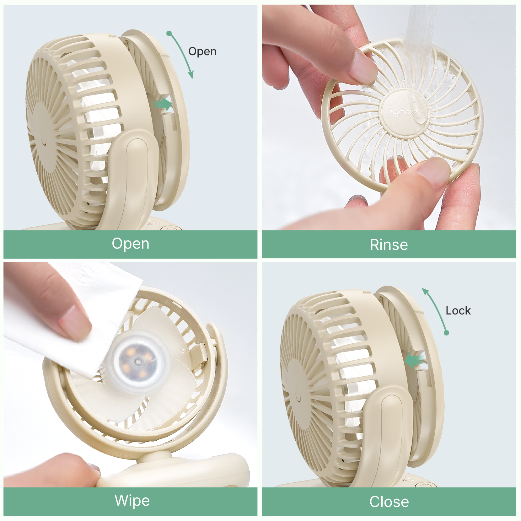 Momcozy Clip-On 4-Speed Stroller Fan - Image 12