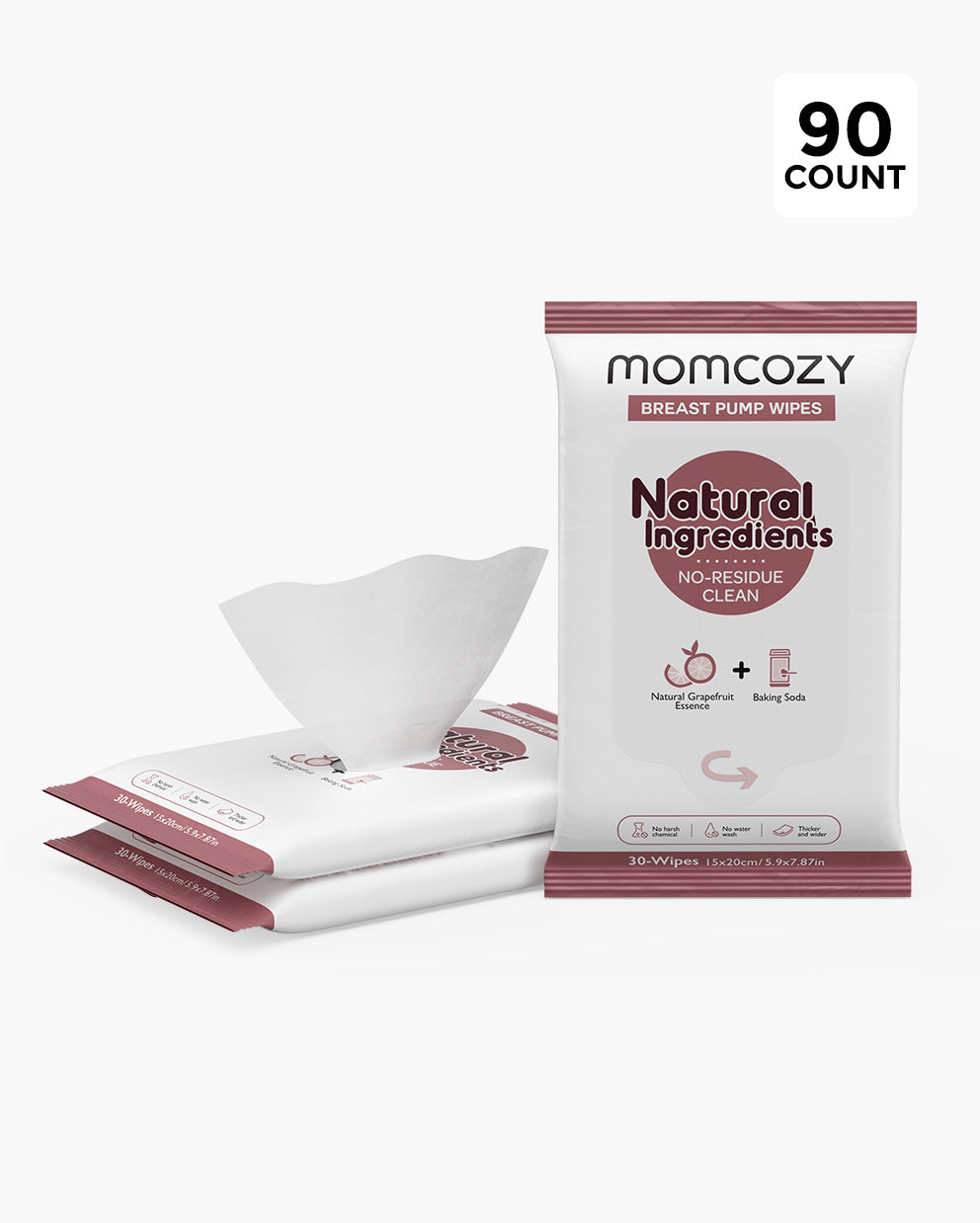 Natural Breast Pump Wipes - Safe & Convenient - Image 2