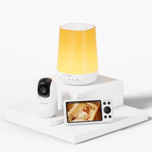 Baby Care Bundle: Smart Baby Sound Machine and Dual-mode Baby Monitor BM04