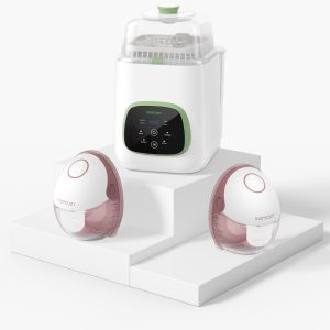 Pump & Clean Bundle: M6 Hands-free Breast Pump and KleanPal Pro Baby Bottle Washer
