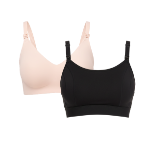 Ultra Soft Seamless Nursing Bra YN21 & The Original: Our Basic Pumping Bra YN08 Bundle