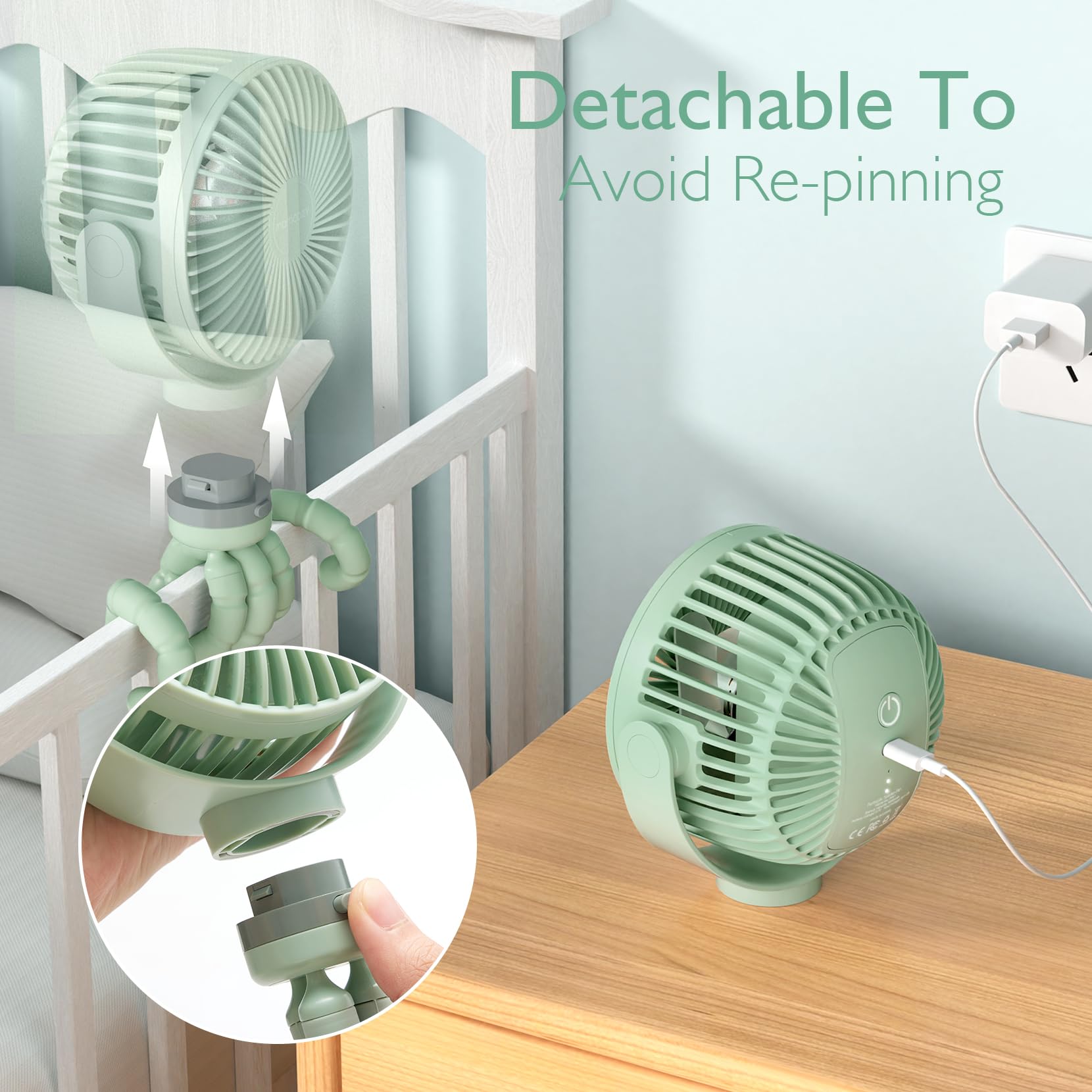Momcozy Portable Stroller Fan - Image 9