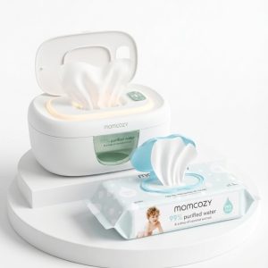 Momcozy Baby Wipe Warmer & 99% Water Wipes Set