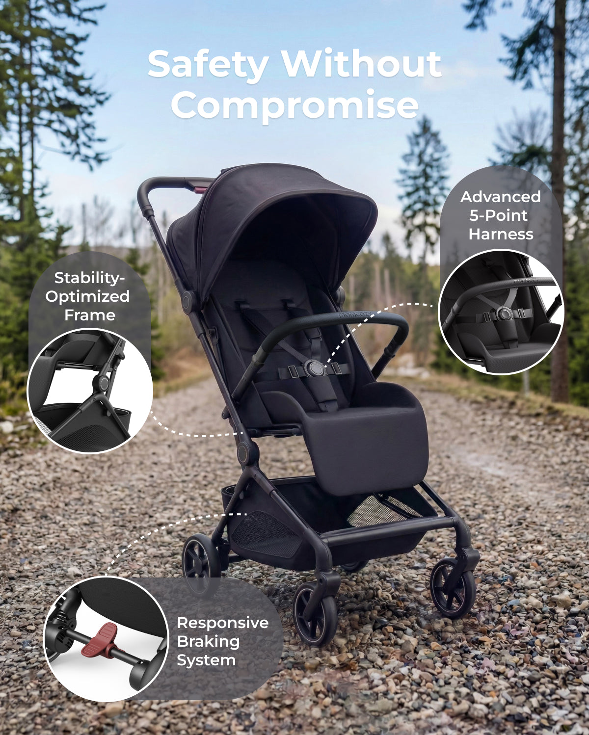 Momcozy Tuckgo Travel Stroller - Image 5